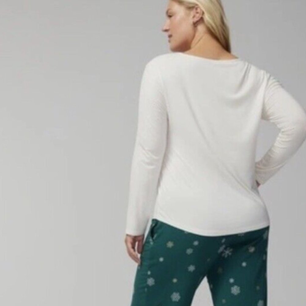 NWT Soma COOL NIGHTS Long Sleeve Pj Set - Picture 7 of 7